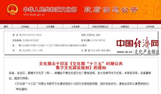 开云体育 开云平台文化部：六任务推数字文化体系建设(图1)